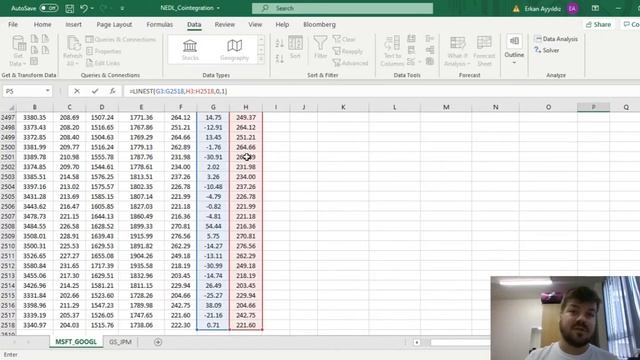 Cointegration in time series and pair trading strategies (Excel) смотреть онлайн