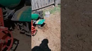 Посадка картошки мотоблоком Кайман и сажалкой от ВРМЗ