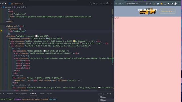 Build A Creative Animated Website Using Nextjs 13 and react ,tailwind GSAP & Swiper JS? смотреть онлайн