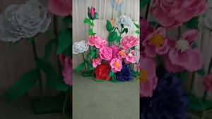Большие цветы из фоамирана.