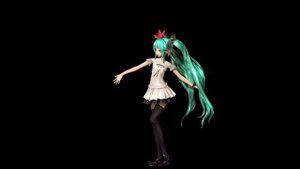 Танец Хацунэ Мику | Beautiful Anime Girl Hatsune Miku Dancing Hologram - Живые Обои