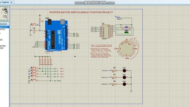 Stepper Motor Using Proteus & Assambly code смотреть онлайн