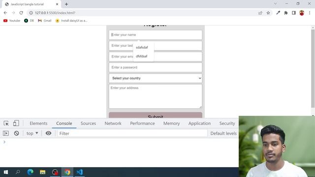25. Form validation in JavaScript Bangla Tutorial | JavaScript full course | Developer Delowar