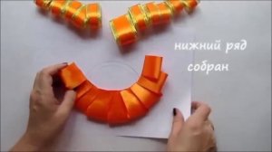 Воротник для костюма белочки / DIY Kanzashi