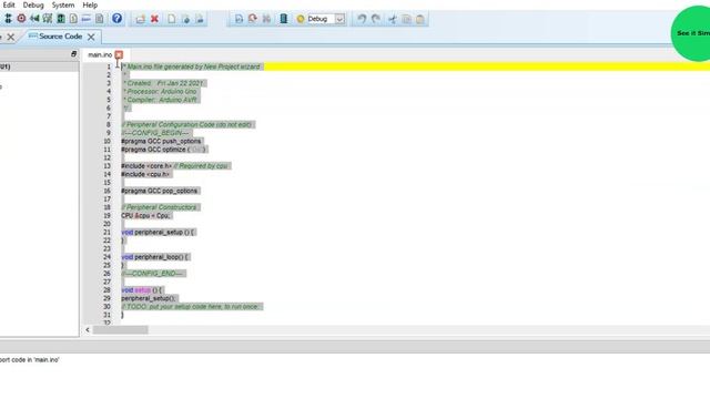 how to use Proteus as a code editor