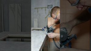 Запил по 45° керамогранита .