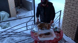 кролик в фольге в углях шашлык из кролика рецепт лучший фирменный от Рината