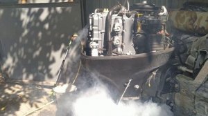 Обработка лодочного мотора композитами СУРМ и промежуточное ТО в середине сезона