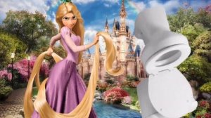 Рапунцель КАКАЕТ в ТУАЛЕТЕ! КАКАШКИ Рапунцель! Видео для детей.