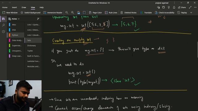 Sets in python | Syntax, Declaration, Manipulation | Python for Data Analysis