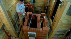 ТаймЛапс: Кладу банную печь каменку по белому. Печи Бушуева 89536000033