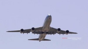 Посадки при боковом ветре в Шереметьево (24L/6R)  2020. Ил-76ТД Туркменских авиалиний.