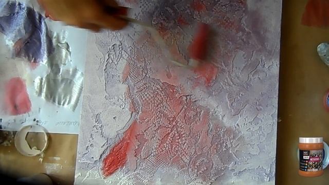 VGT Штукатурка фактурная TS 05.Мастер-класс по нанесению декоративной штукатурки при помощи тюля