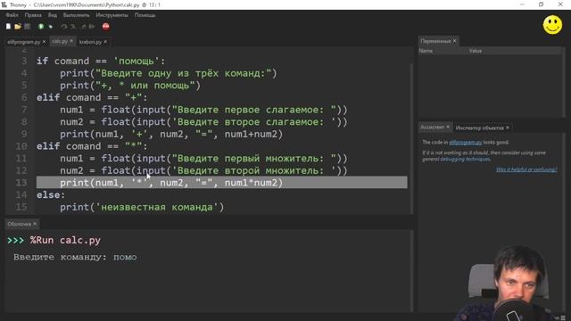 Программирование на Python «для тупых» 010.1 elif множественные ветвления