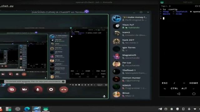 ChatGPT desde Termux con #iHaklab o directo desde Github con @Yisus7u7 смотреть онлайн
