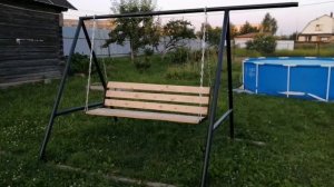 Садовые #качели за 3000р своими руками.