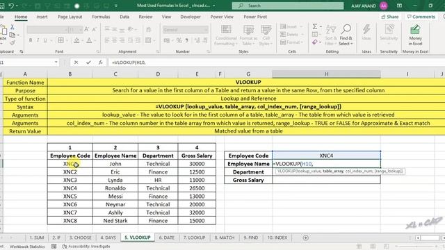 10 Most Useful Excel Formulas - Malayalam Tutorial смотреть онлайн