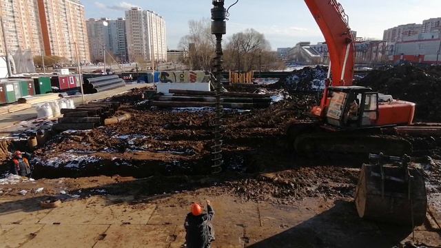 Бурение шпунтового ограждения