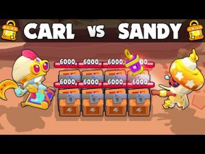 КАРЛ против СЭНДИ  | Бравл Старс | Звезды драки | CARL vs SANDY  Brawl Stars