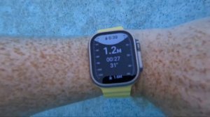 Apple Watch Ultra Глубиномер в бассейне