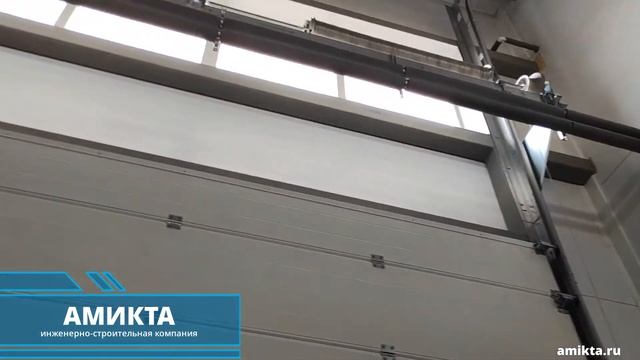 Монтаж отопления складского помещения тепловентиляторами и тепловой завесой