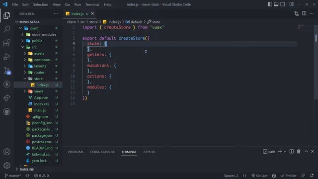 Frontend start | Vue Node.js Bookstore App - MEVN Stack #2