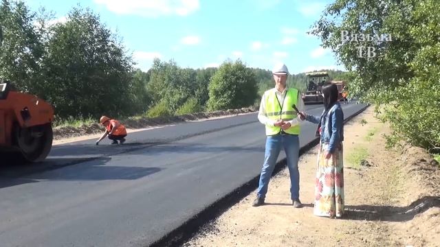 Смолавтодор ремонтирует участок Старой Смоленской дороги смотреть онлайн