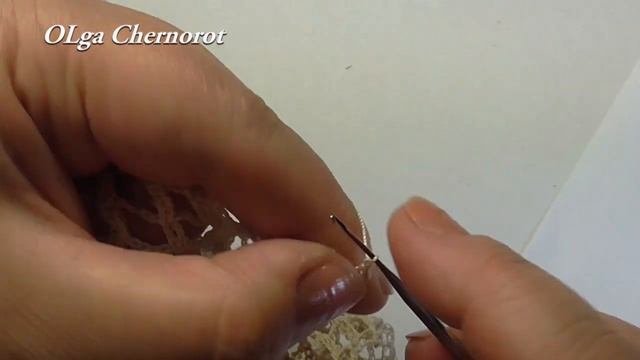 Как обвязать салфетку  Кайма