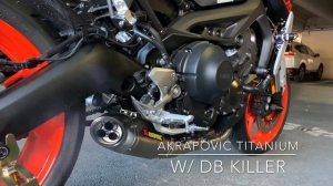 AKRAPOVIČ TITANIUM EXHAUST ON 2019 YAMAHA MT-09