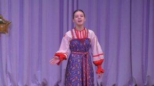 Ой, вишня моя - шуточная песня Смоленской области. Иванова Эвелина, 14 лет. 2021 г.
