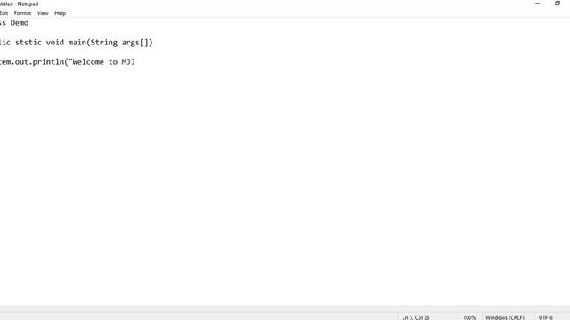 First Program with java | Shanker MJJ смотреть онлайн