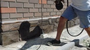 Отделка под камень по пеноплексу. Часть 2 - покраска.