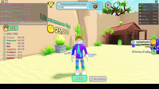 How to get Shiny Pets in Collect All Pets to get in to Grotto and 2.0