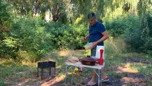 Жареная картошка на шампурах и мясо на мангале. Простые рецепты на мангале.
