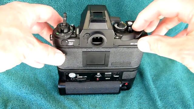 Canon New F-1 35 mm Camera with AE Motor Drive FN Testing смотреть онлайн