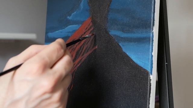 Painting a Volcano Erupting with Acrylics - Paint with Ryan!