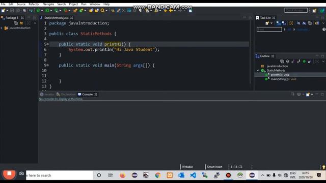 Java static methods смотреть онлайн