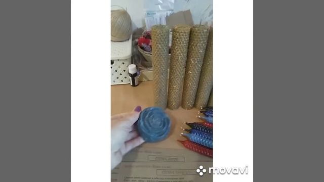 Свечи ручной работы из натуральной вощины с травами