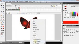 11 sinf Informatika Macromedia flashda  kapalak chizish