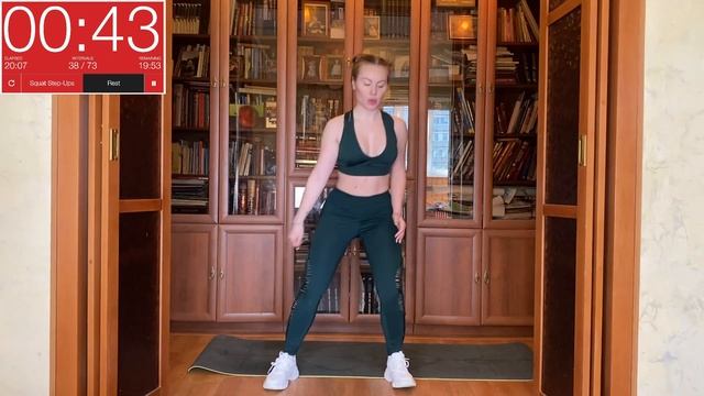 [40 Minute Full Body Workout] NO REPEATS! No Jumping! No Equipment! Fat Loss Workout | Sweaty | смотреть онлайн