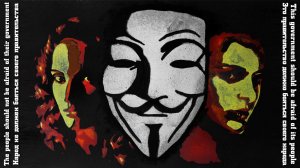 Spray Paint Art 26 - V for Vendetta | В значит Вендетта (Анонимус) #Faster