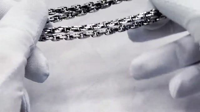 Цепь Московский Бит Серебро 925 проба. смотреть онлайн