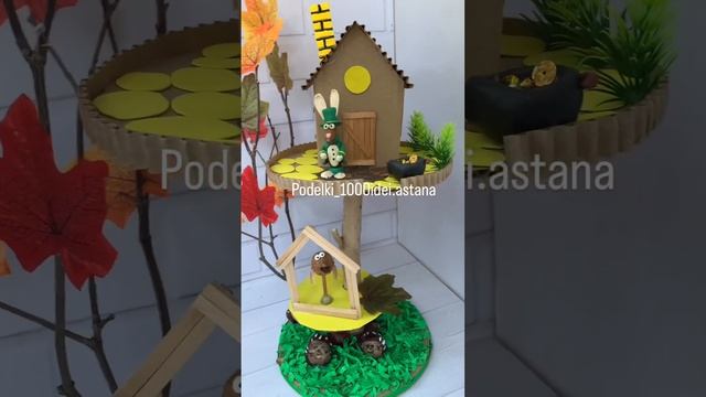 идеи осенних поделок домик кролика