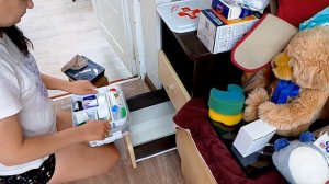 Домашний быт// Наводим порядок//Уборка в комоде//Разбираю игрушки// Уборка в тумбочке//