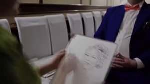 Типа, как рисуют шаржи с натуры!