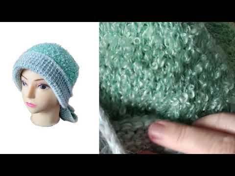 Тёплая бандана (повойник) #тунисским_вязанием