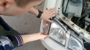 Снятие и установка габаритов на toyota Gaia
