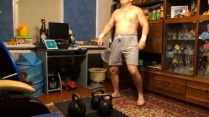 тренировка по протоколу Табата с гирями