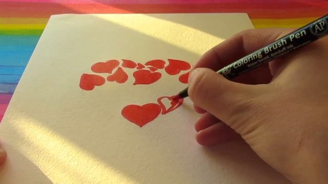 Как просто нарисовать рисунок МАМЕ ко Дню Матери? Узор с сердечками для срисовки смотреть онлайн