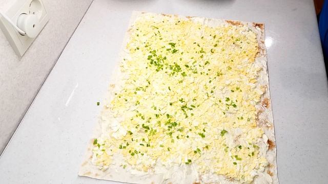 Рулет из Лаваша с Грибами, Сыром и Яйцом. Кулинарный канал "НА  КУХНЕ У МАМЫ"